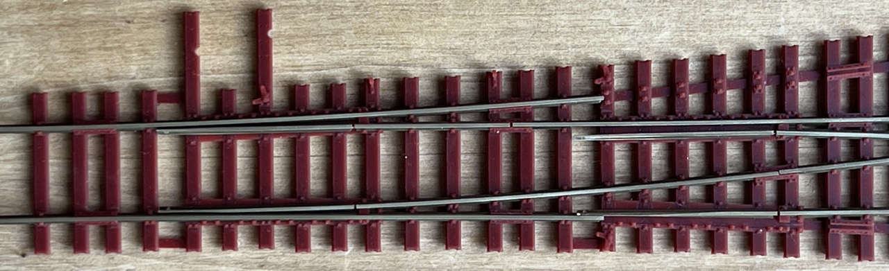 Doppelweiche 1:7 Schienenfräsungen