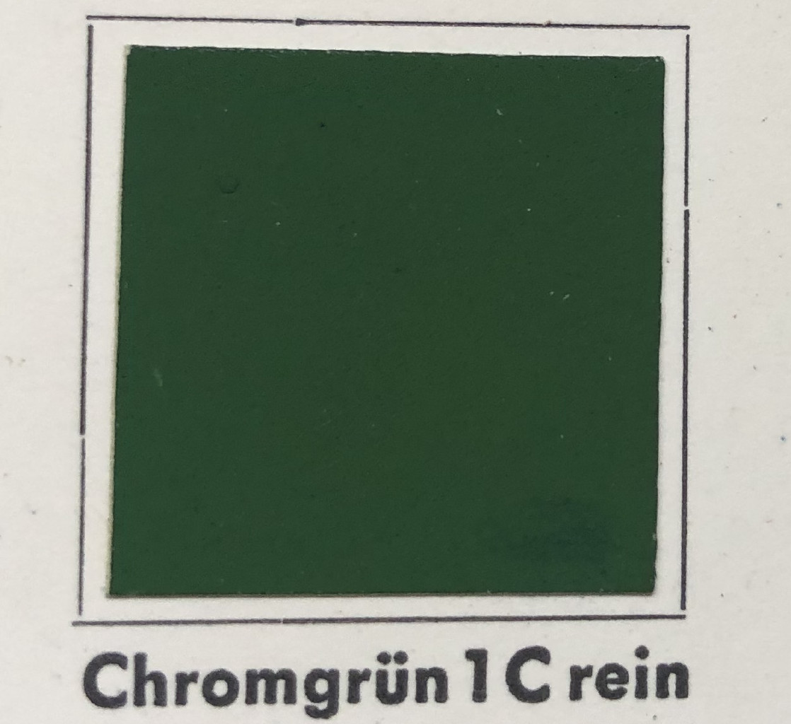 Chromgrün - früher Zinnobergrün von Siegle für die K.W.St.E.