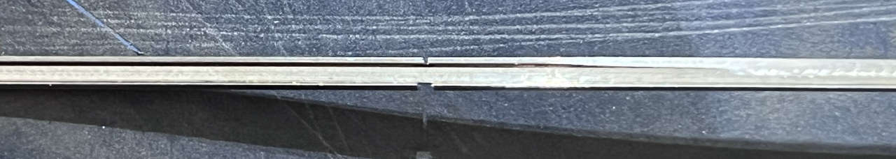 Fräsanleitung gebogene Schiene mit zwei Zungen für EKW 1:7 und DKW 1:7