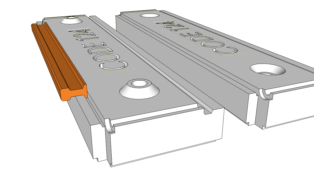 sketchup Fräsanleitung Vollprofil Code 83, Code 75, Code 70