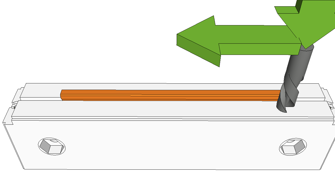 sketchup Fräsanleitung Vollprofil Code 83, Code 75, Code 70
