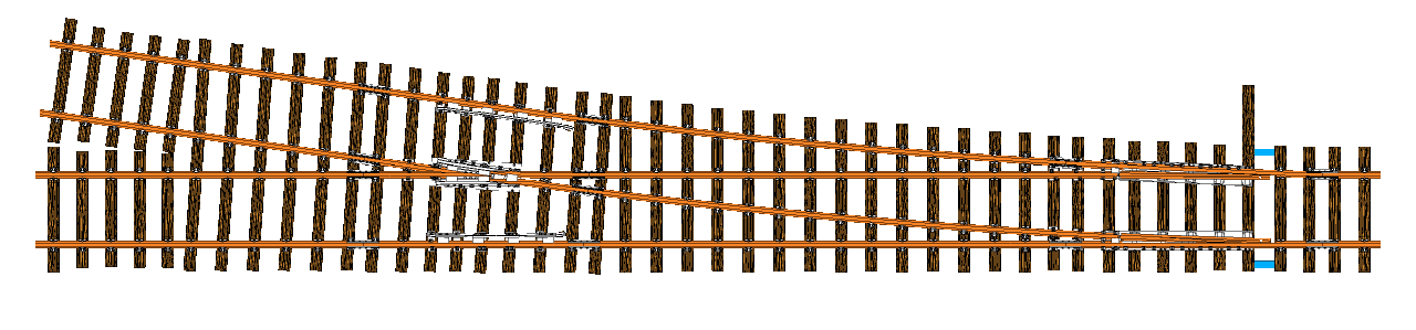 sketchup EW 1:7 auf Holzschwellen von oben