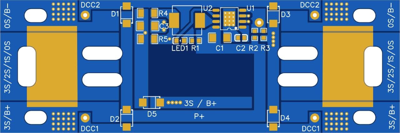 easyEDA G10 Platine 2D von oben