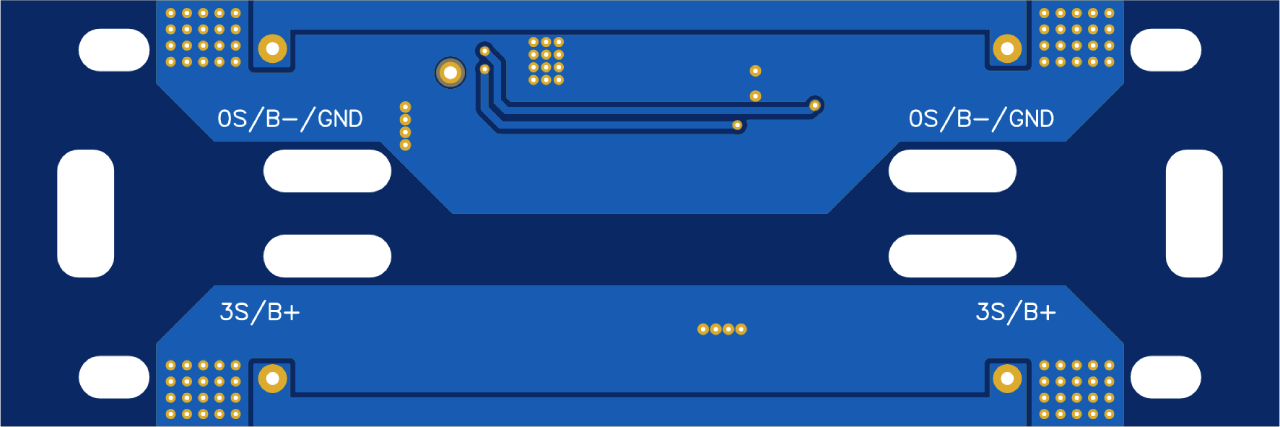 easyEDA G10 Platine 2D von unten